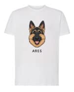 TL TS SIM 1526 (1) Koszulka Owczarek niemiecki Personalizowana Pupil Pies