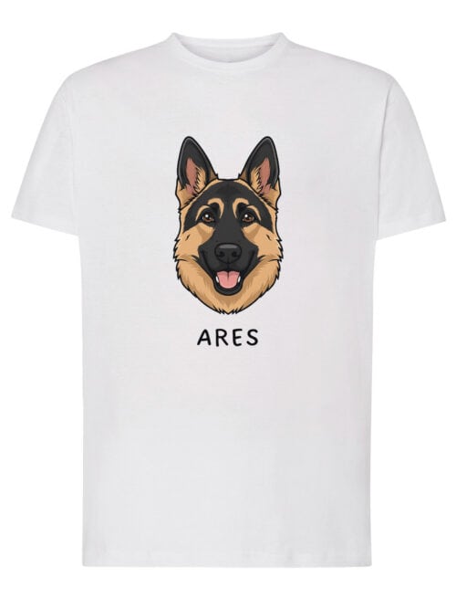 TL TS SIM 1526 (1) Koszulka Owczarek niemiecki Personalizowana Pupil Pies