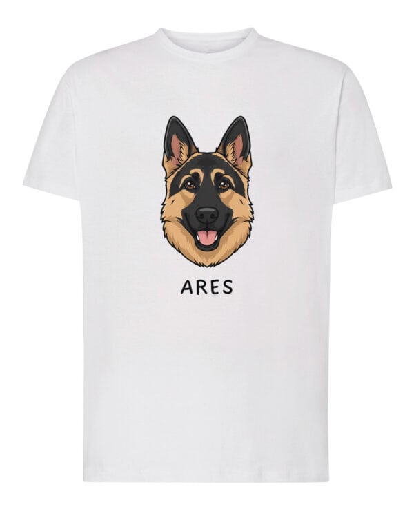 TL TS SIM 1526 (1) Koszulka Owczarek niemiecki Personalizowana Pupil Pies