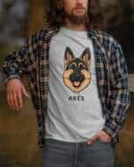 TL TS SIM 1526 (6) Koszulka Owczarek niemiecki <br>Personalizowana Pupil Pies