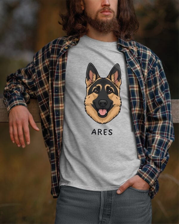 TL TS SIM 1526 (6) Koszulka Owczarek niemiecki <br>Personalizowana Pupil Pies