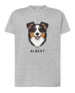 TL TS SIM 1527 (4) Koszulka Owczarek australijski <br>Personalizowana Pupil Pies