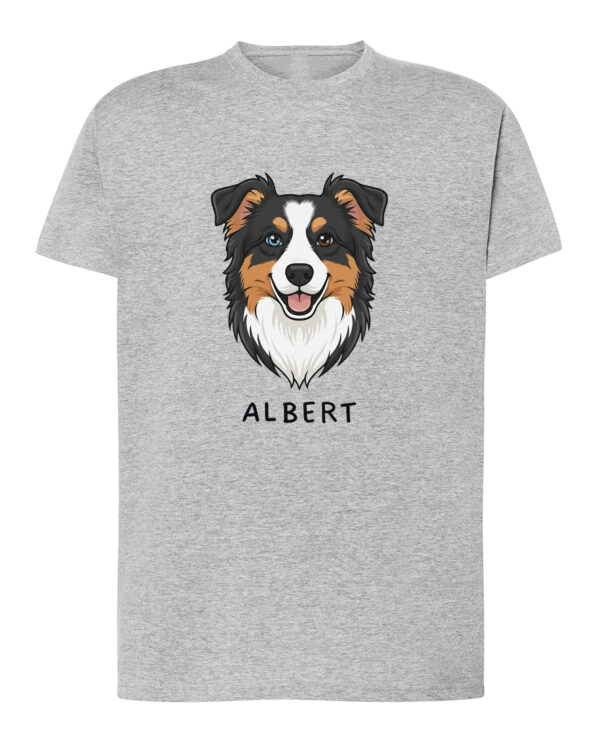 TL TS SIM 1527 (4) Koszulka Owczarek australijski <br>Personalizowana Pupil Pies