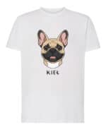 TL TS SIM 1528 (1) Koszulka Buldog francuski <br>Personalizowana Pupil Pies