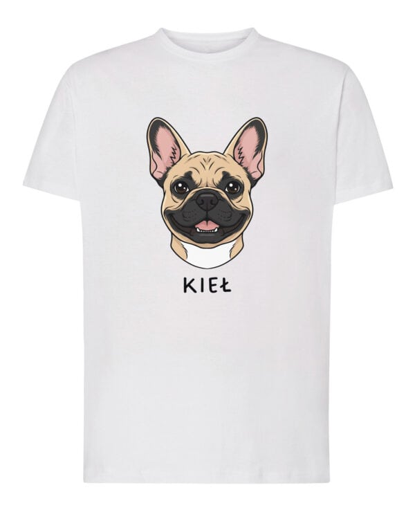 TL TS SIM 1528 (1) Koszulka Buldog francuski <br>Personalizowana Pupil Pies