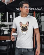 TL TS SIM 1528 (3) Koszulka Buldog francuski <br>Personalizowana Pupil Pies