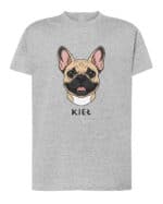 TL TS SIM 1528 (4) Koszulka Buldog francuski <br>Personalizowana Pupil Pies