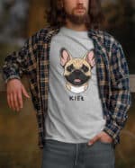 TL TS SIM 1528 (6) Koszulka Buldog francuski <br>Personalizowana Pupil Pies