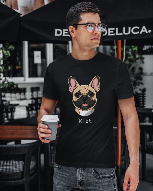 TL TS SIM 1528 (9) Koszulka Buldog francuski <br>Personalizowana Pupil Pies