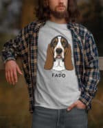 TL TS SIM 1529 (6) Koszulka Basset <br>Personalizowana Pupil Pies