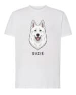 TL TS SIM 1531 (1) Koszulka Owczarek szwajcarski <br>Personalizowana Pupil Pies