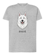 TL TS SIM 1531 (4) Koszulka Owczarek szwajcarski <br>Personalizowana Pupil Pies