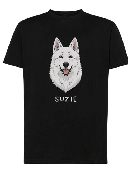 TL TS SIM 1531 (7) Koszulka Owczarek szwajcarski Personalizowana Pupil Pies