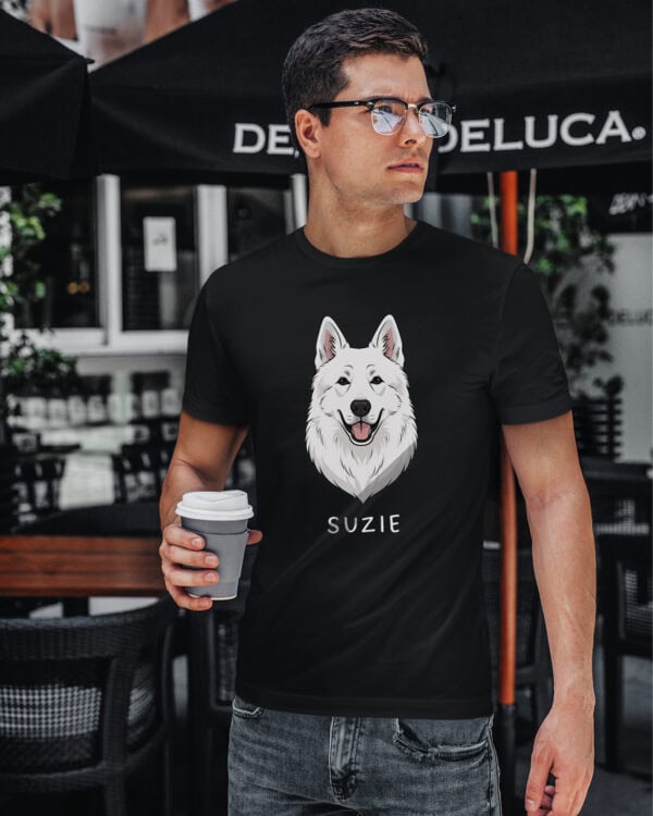 TL TS SIM 1531 (9) Koszulka Owczarek szwajcarski <br>Personalizowana Pupil Pies