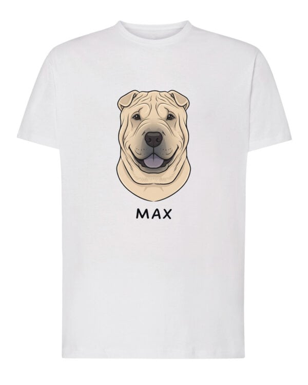 TL TS SIM 1533 (1) Koszulka Shar Pei <br>Personalizowana Pupil Pies