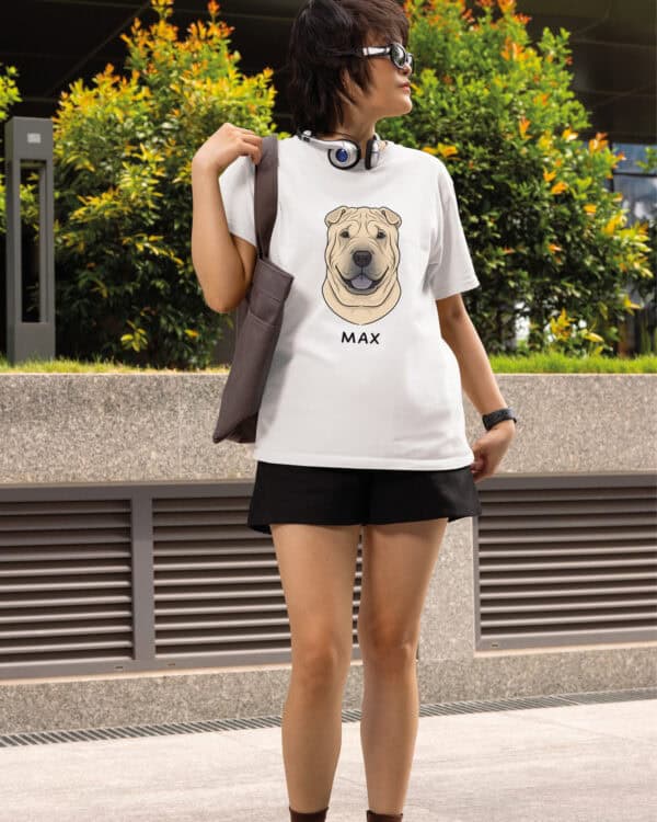 TL TS SIM 1533 (2) Koszulka Shar Pei <br>Personalizowana Pupil Pies