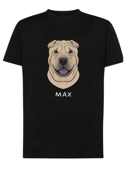 TL TS SIM 1533 (7) Koszulka Shar Pei Personalizowana Pupil Pies