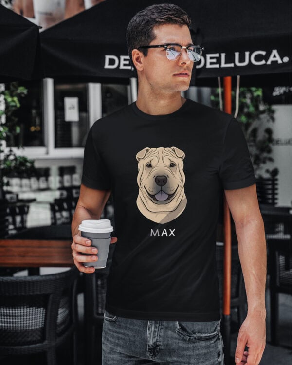 TL TS SIM 1533 (9) Koszulka Shar Pei <br>Personalizowana Pupil Pies