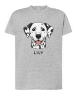 TL TS SIM 1537 (4) Koszulka Dalmatyńczyk <br>Personalizowana Pupil Pies
