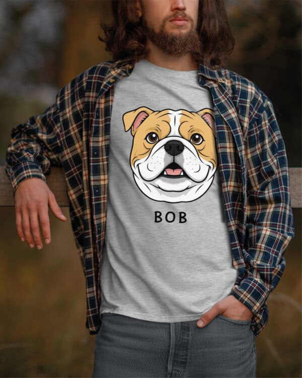 TL TS SIM 1538 (6) Koszulka Bulldog <br>Personalizowana Pupil Pies