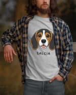 TL TS SIM 1540 (6) Koszulka Beagle <br>Personalizowana Pupil Pies