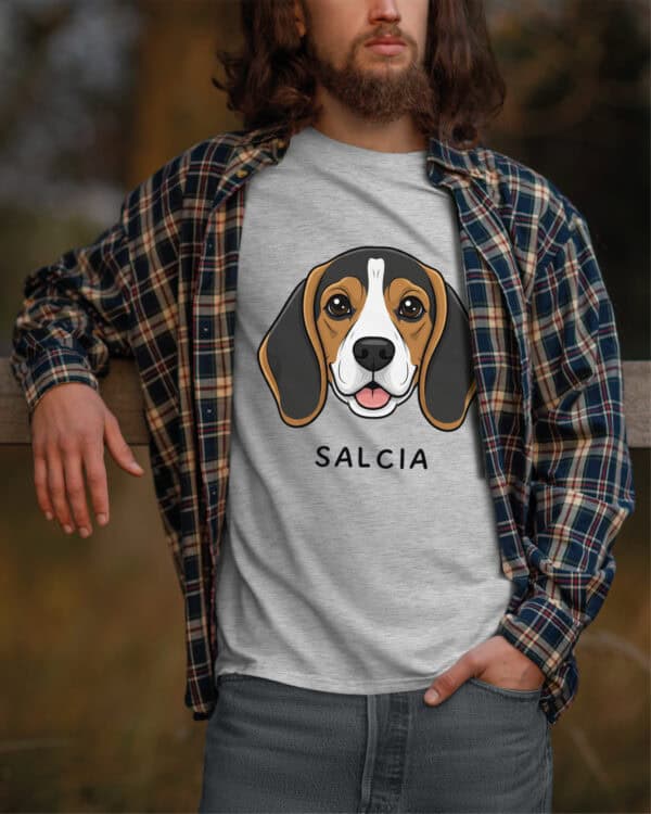 TL TS SIM 1540 (6) Koszulka Beagle <br>Personalizowana Pupil Pies