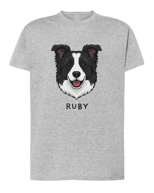 TL TS SIM 1542 (4) Koszulka Border Collie <br>Personalizowana Pupil Pies