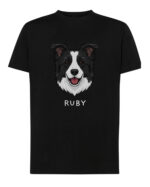 TL TS SIM 1542 (7) Koszulka Border Collie <br>Personalizowana Pupil Pies