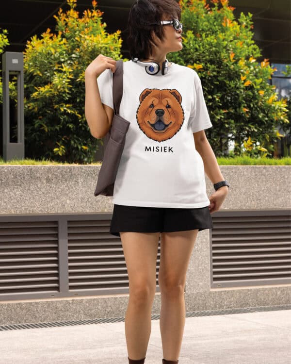 TL TS SIM 1543 (2) Koszulka Chow Chow <br>Personalizowana Pupil Pies