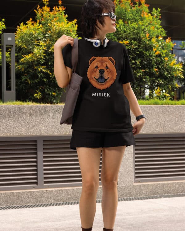 TL TS SIM 1543 (8) Koszulka Chow Chow <br>Personalizowana Pupil Pies