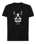 TL TS SIM 1544 (7) Koszulka Boston Terrier <br>Personalizowana Pupil Pies