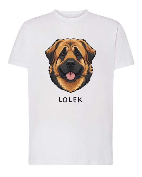 TL TS SIM 1545 (1) Koszulka Leonberger Personalizowana Pupil Pies