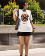 TL TS SIM 1545 (2) Koszulka Leonberger <br>Personalizowana Pupil Pies