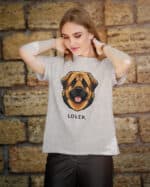 TL TS SIM 1545 (5) Koszulka Leonberger <br>Personalizowana Pupil Pies