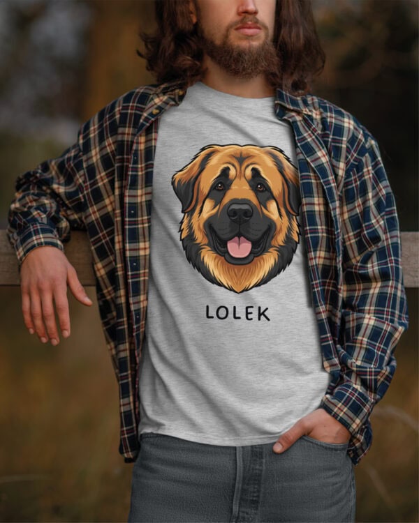 TL TS SIM 1545 (6) Koszulka Leonberger <br>Personalizowana Pupil Pies