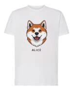 TL TS SIM 1546 (1) Koszulka Akita Inu <br>Personalizowana Pies Pieseł