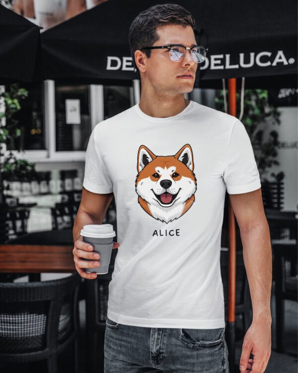TL TS SIM 1546 (3) Koszulka Akita Inu <br>Personalizowana Pies Pieseł