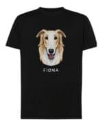 TL TS SIM 1548 (7) Koszulka Chart rosyjski Borzoj Personalizowana Pupil Pies