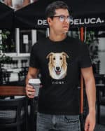 TL TS SIM 1548 (9) Koszulka Chart rosyjski Borzoj <br>Personalizowana Pupil Pies