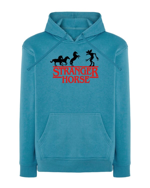 1493 (10) Bluza z kapturem <br>Stranger Things Parodia Konie