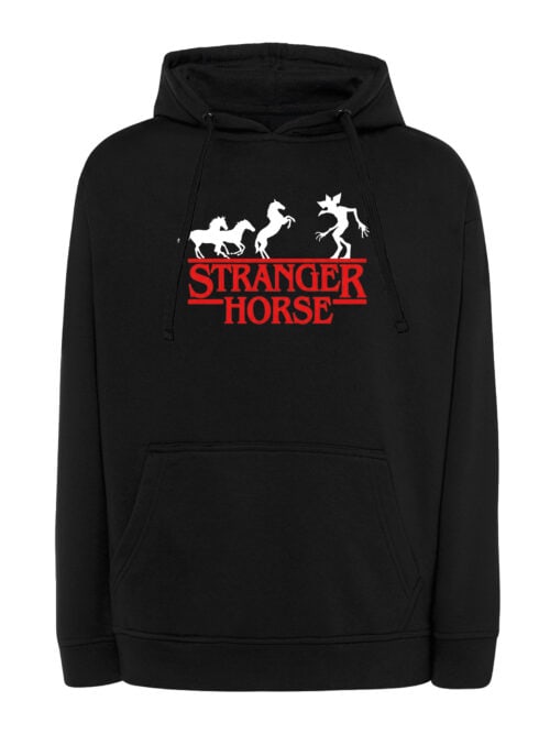 1493 (19) Bluza z kapturem Stranger Things Parodia Konie