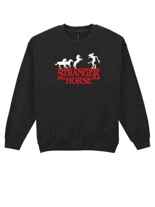 1493 (22) Bluza bez kaptura Stranger Things Parodia Konie