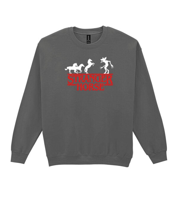 1493 (25) Bluza bez kaptura <br>Stranger Things Parodia Konie