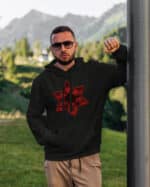 1494 (3) Bluza z kapturem <br>Stranger Things Demogorgon