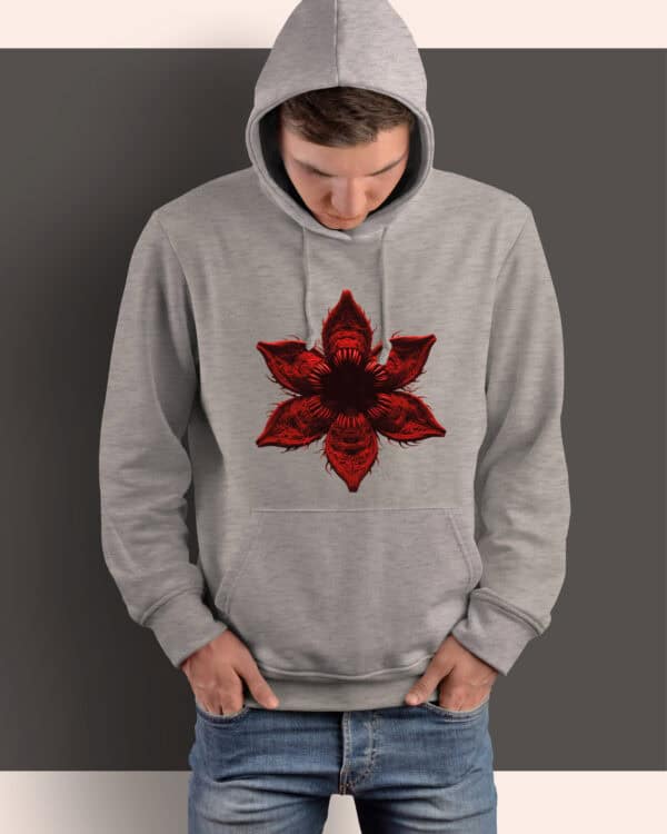 1494 (6) Bluza z kapturem <br>Stranger Things Demogorgon