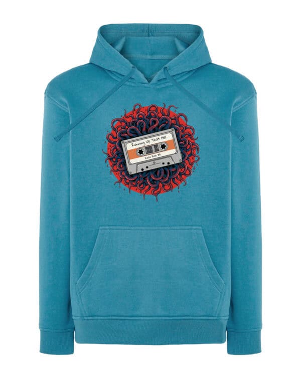 1496 (16) Bluza z kapturem <br>Stranger Things Znana Muzyka Kaseta