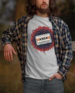 1496 (6) Koszulka Stranger Things Znana Muzyka Kaseta