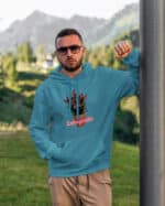 1498 (18) Bluza z kapturem <br>Stranger Things Demogorgon Ogród Kwiaty