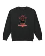 1498 (19) Bluza bez kaptura Stranger Things Demogorgon Ogród Kwiaty