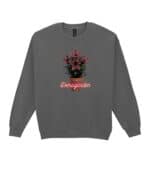 1498 (22) Bluza bez kaptura <br>Stranger Things Demogorgon Ogród Kwiaty